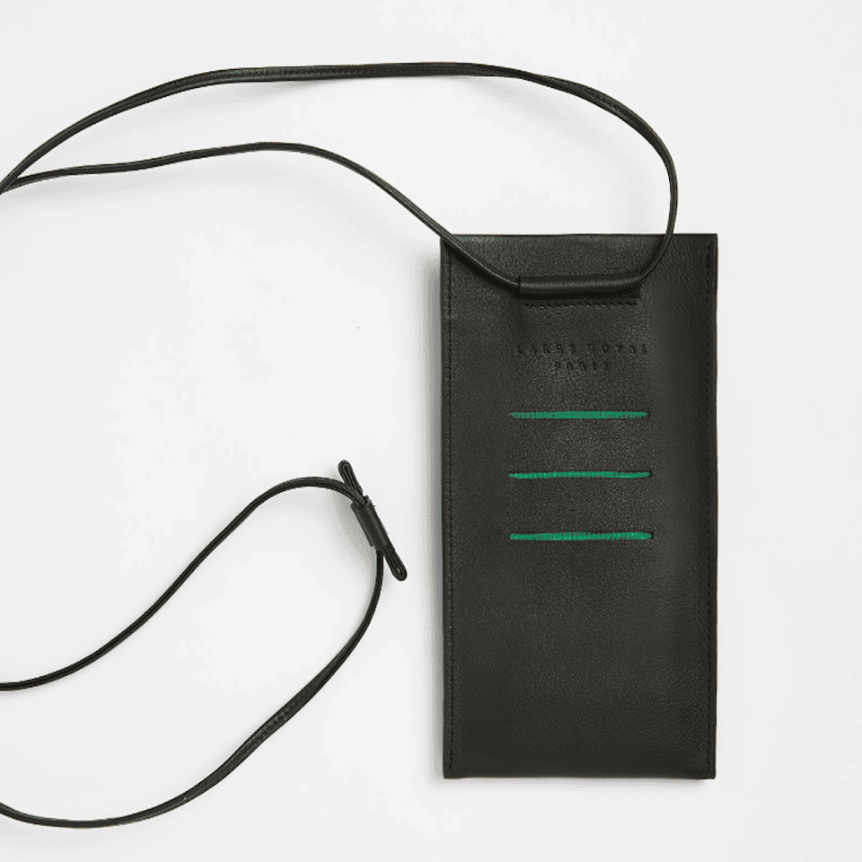 Black Necklace Phone Pouch image