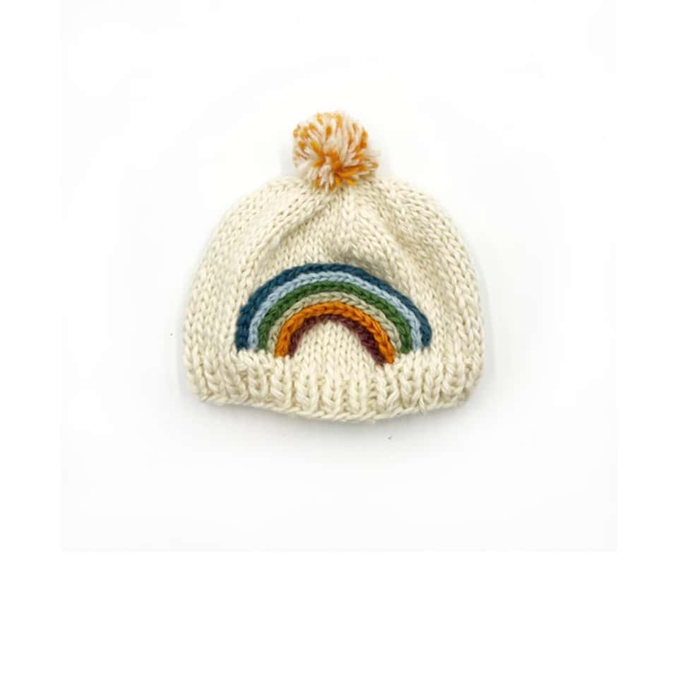 6-12M Knitted Rainbow Hat image