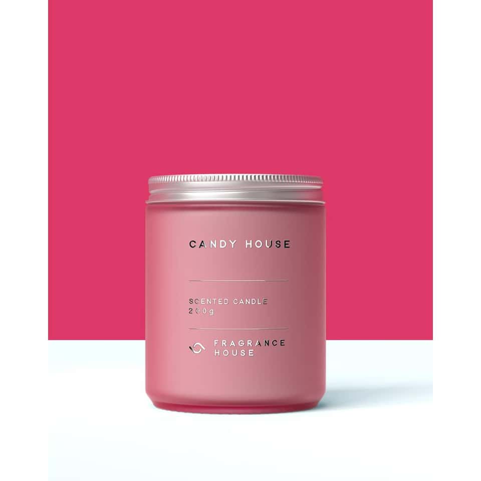 Scented Poured Candle | Candy House image
