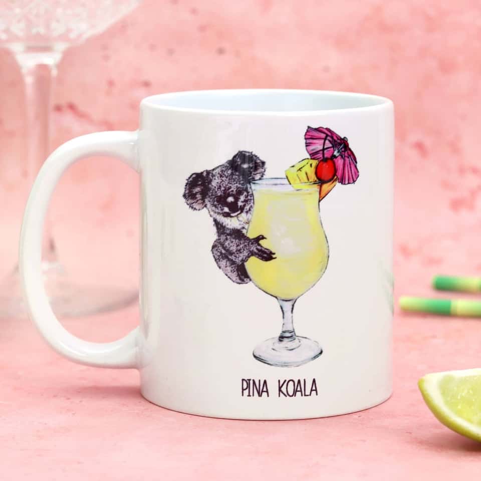 Pina Koala Coffee Mug | Funny Coffee Mug | Cocktail | Mug image