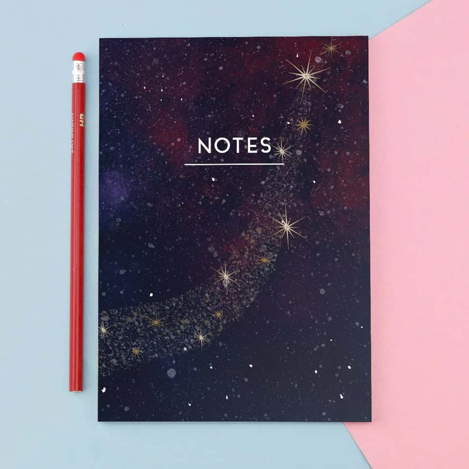 Celestial Nebula Dot Grid Notebook | Cosmic Stationery image