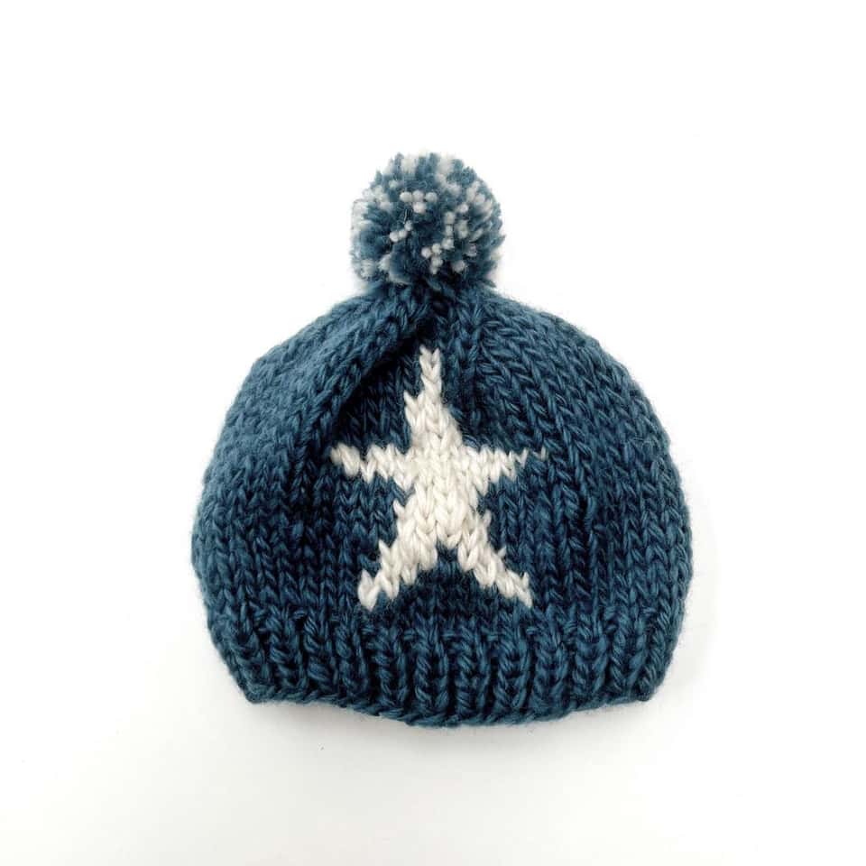 0-6M Knitted Star Hat image