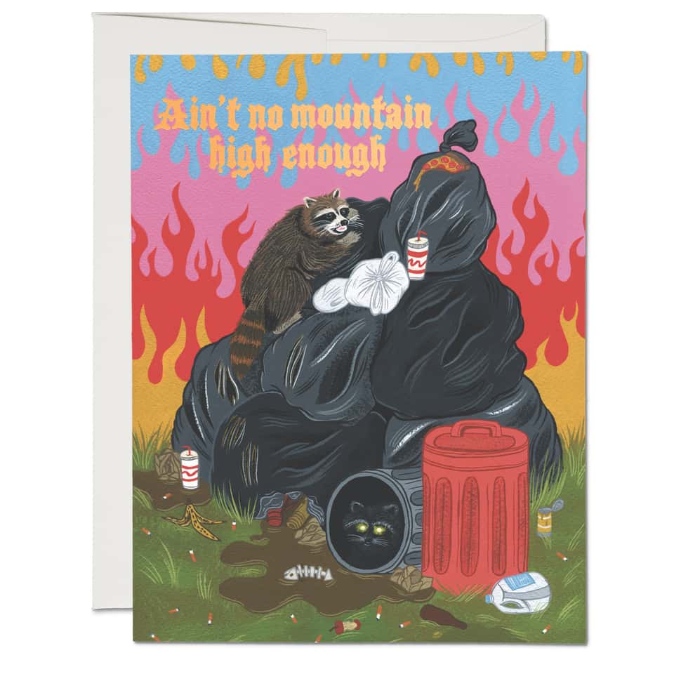 Raccoon Fun Congrats Card image