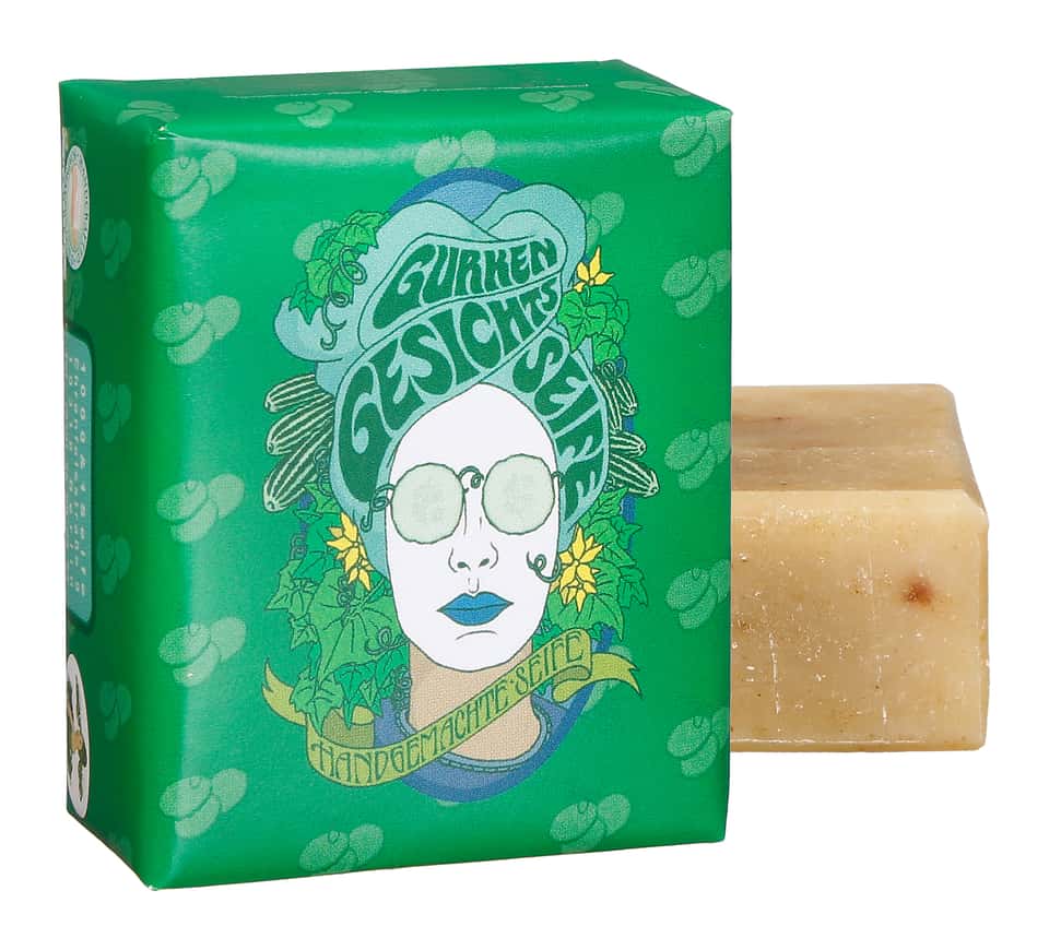 Handcrafted Cucumber Facial Soap with Argan Oil  image