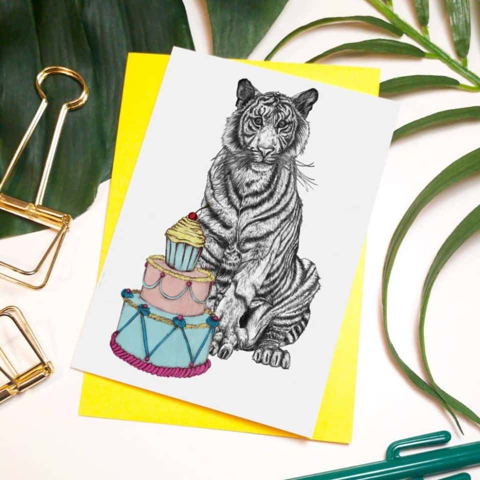 Party Tiger Greeting Card image