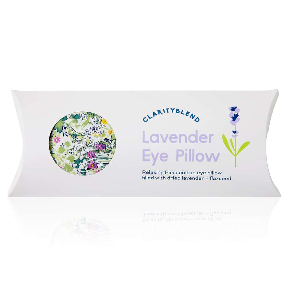 Lavender Relaxation Eye Pillow Green Garden Pattern image