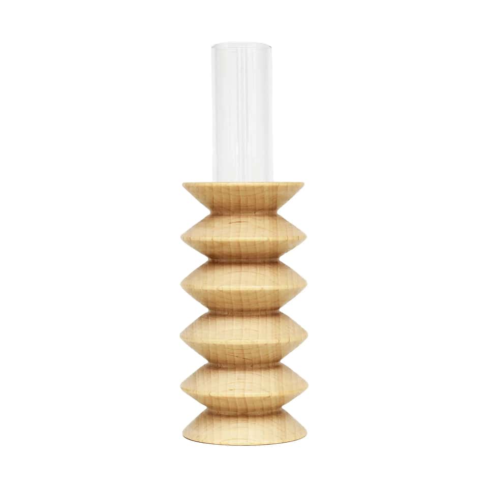 Totem Wooden Table Vase - Medium Nº 2 圖片