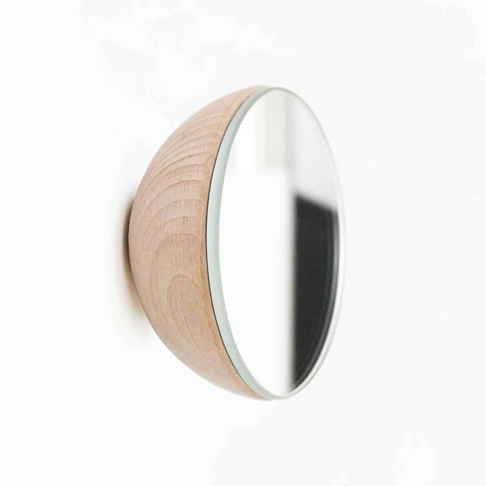 Mirror Hook Solid Beech Wood image