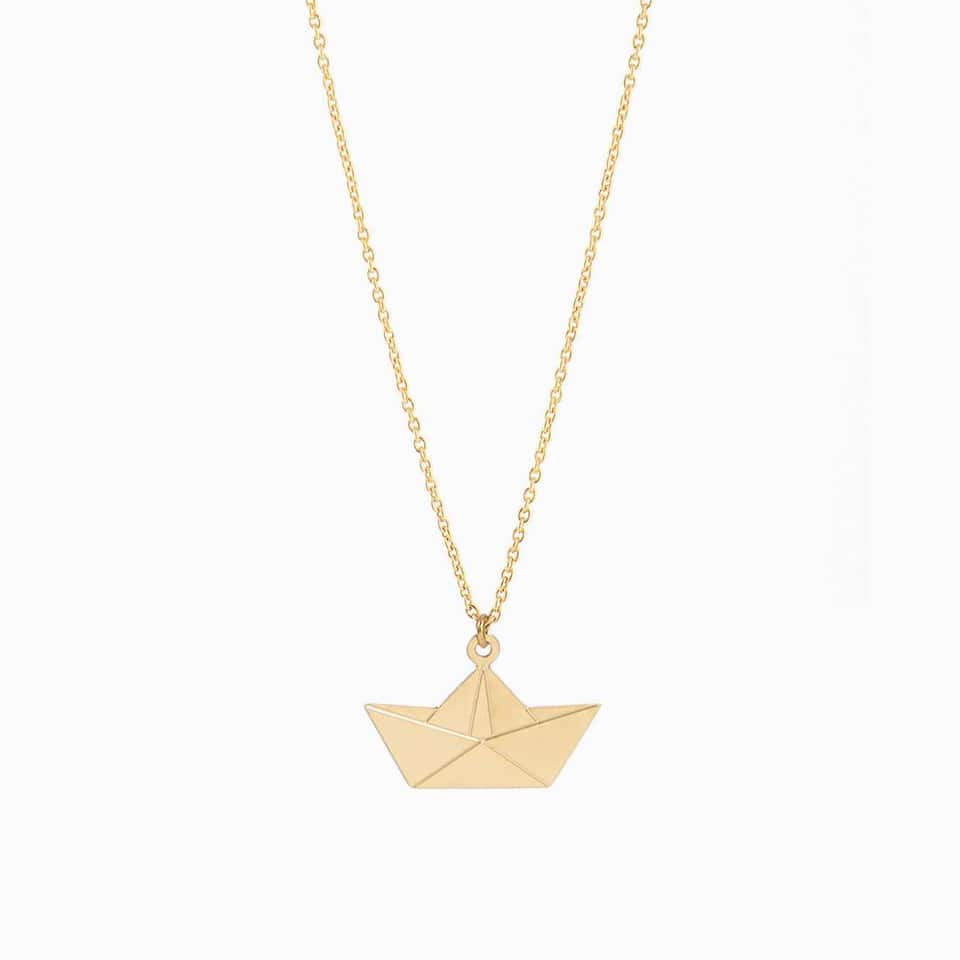 Boat Origami Necklace image