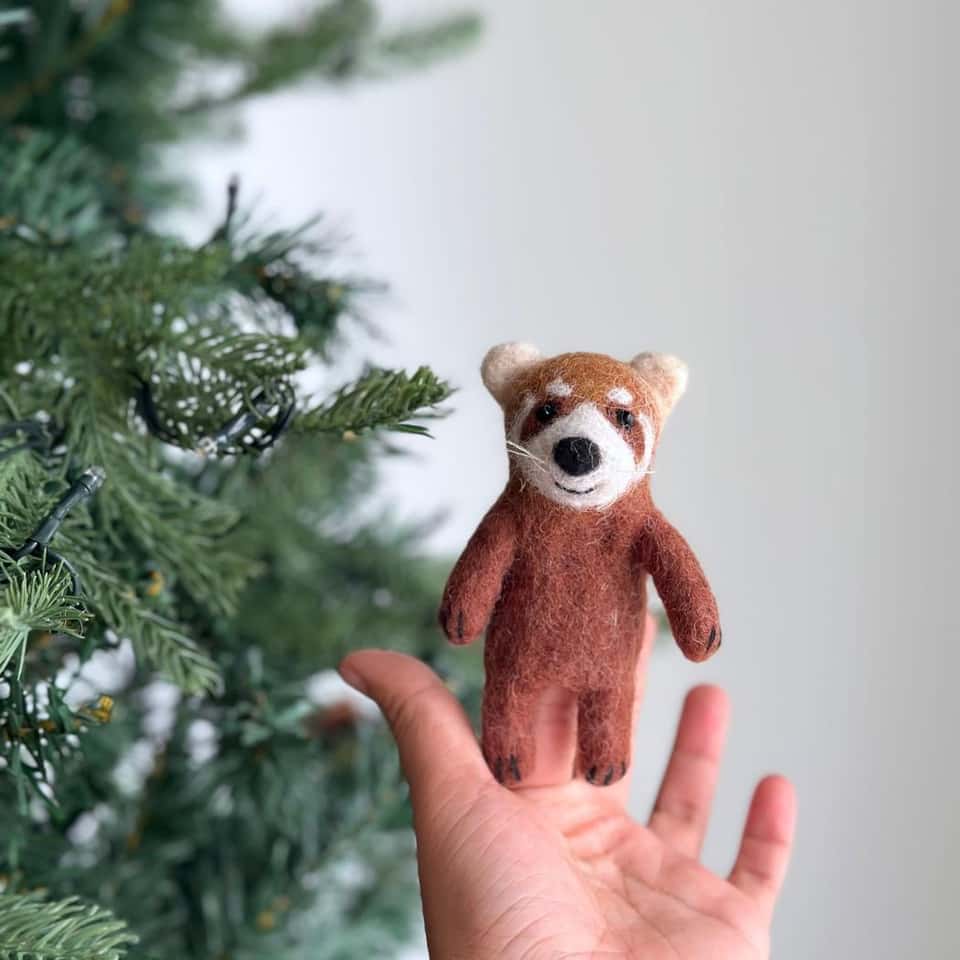 Felt Finger Puppet: Red Panda image