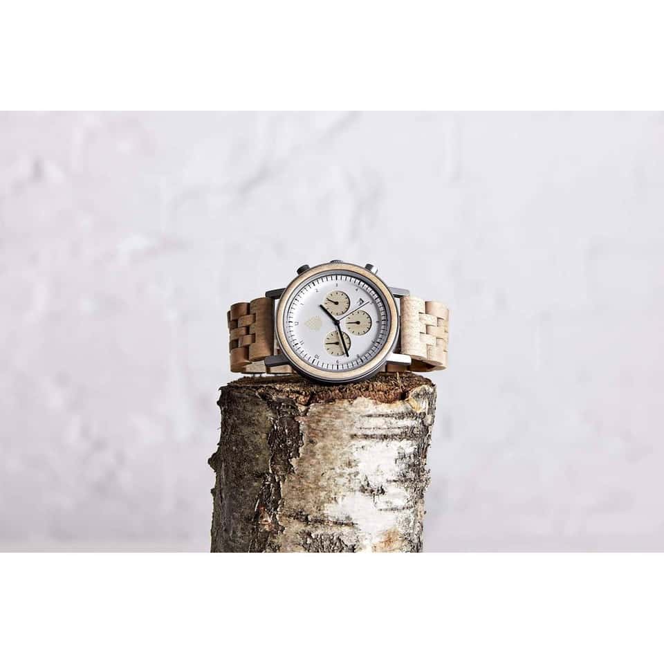 The White Cedar - Handmade Recycled Wood Wristwatch image