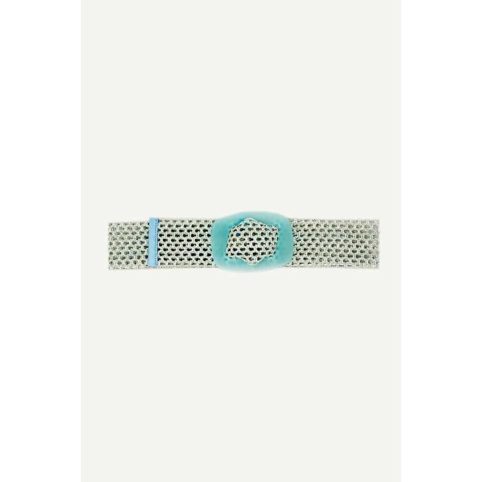 Woven Belt with Resin Buckle in Lightblue image