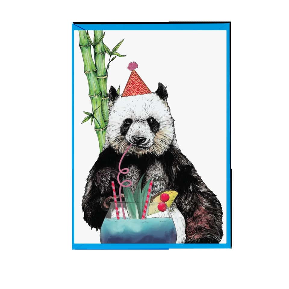 Party Panda Greeting Card image