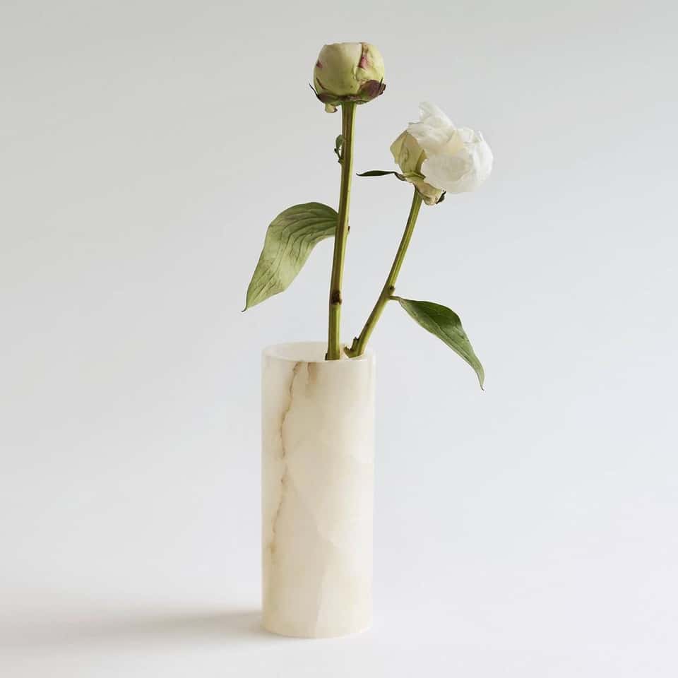 Santo Alabaster Narrow Vase image