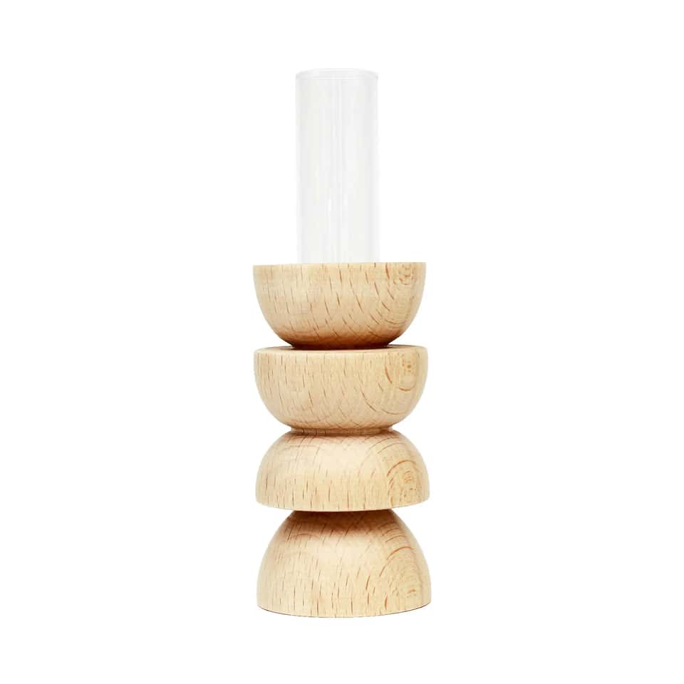 Totem Wooden Table Vase - Medium Nº 4 圖片