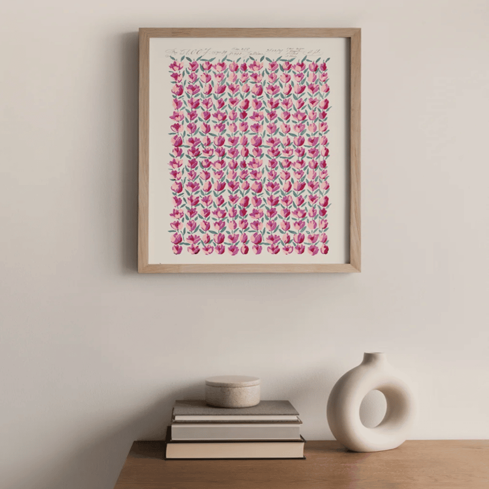 Tulip Kisses Print - A4 image