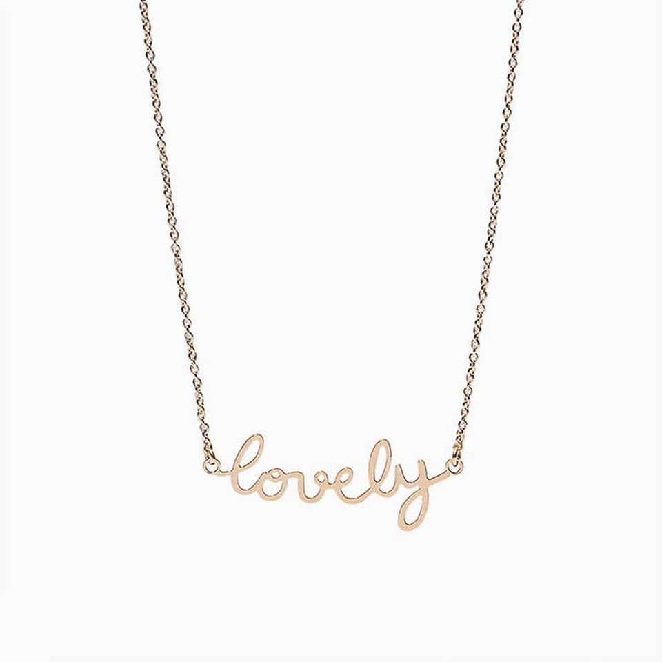 Lovely Word Necklace 圖片