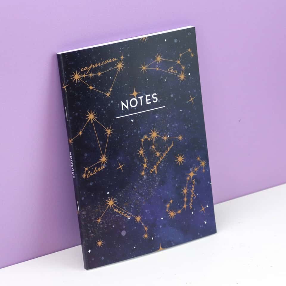 Celestial Constellation Notebook | Cosmic Stationery | Note image