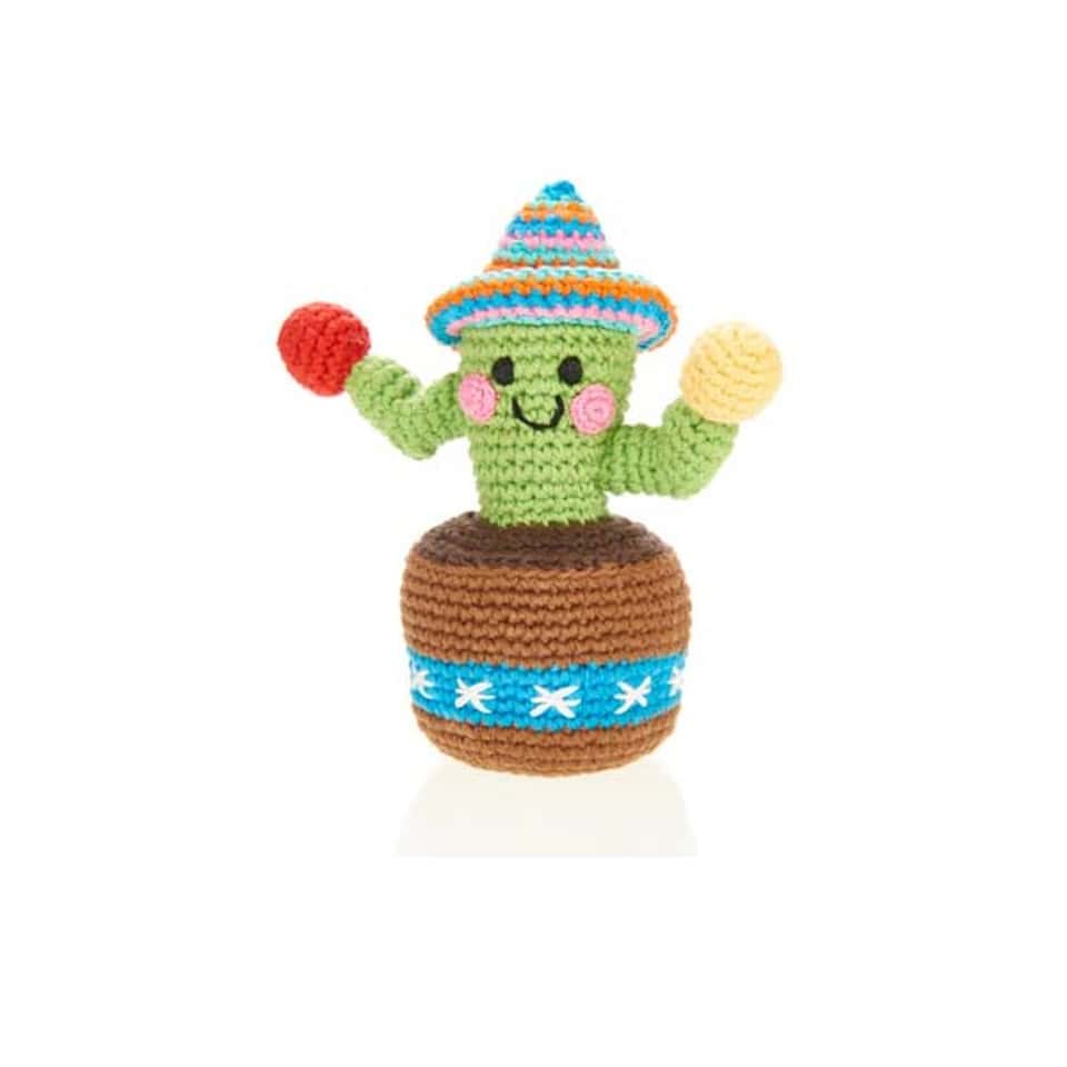 Friendly Cactus In A Pot Rattle image