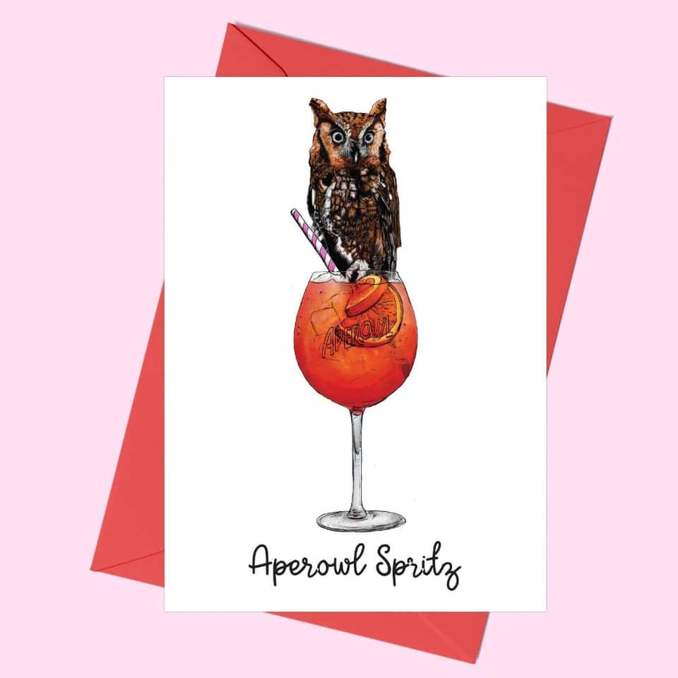 Aperowl Spritz Greeting Card image