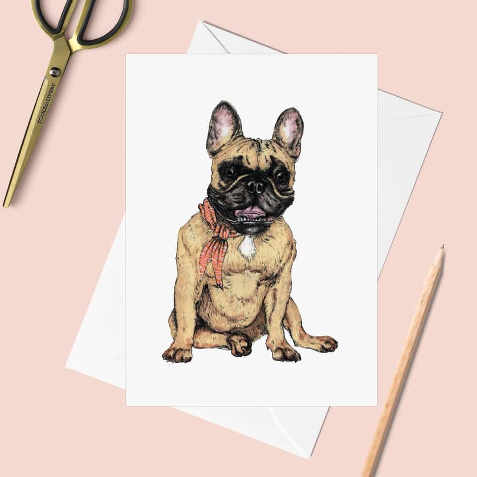 French Bulldog Greeting Card image