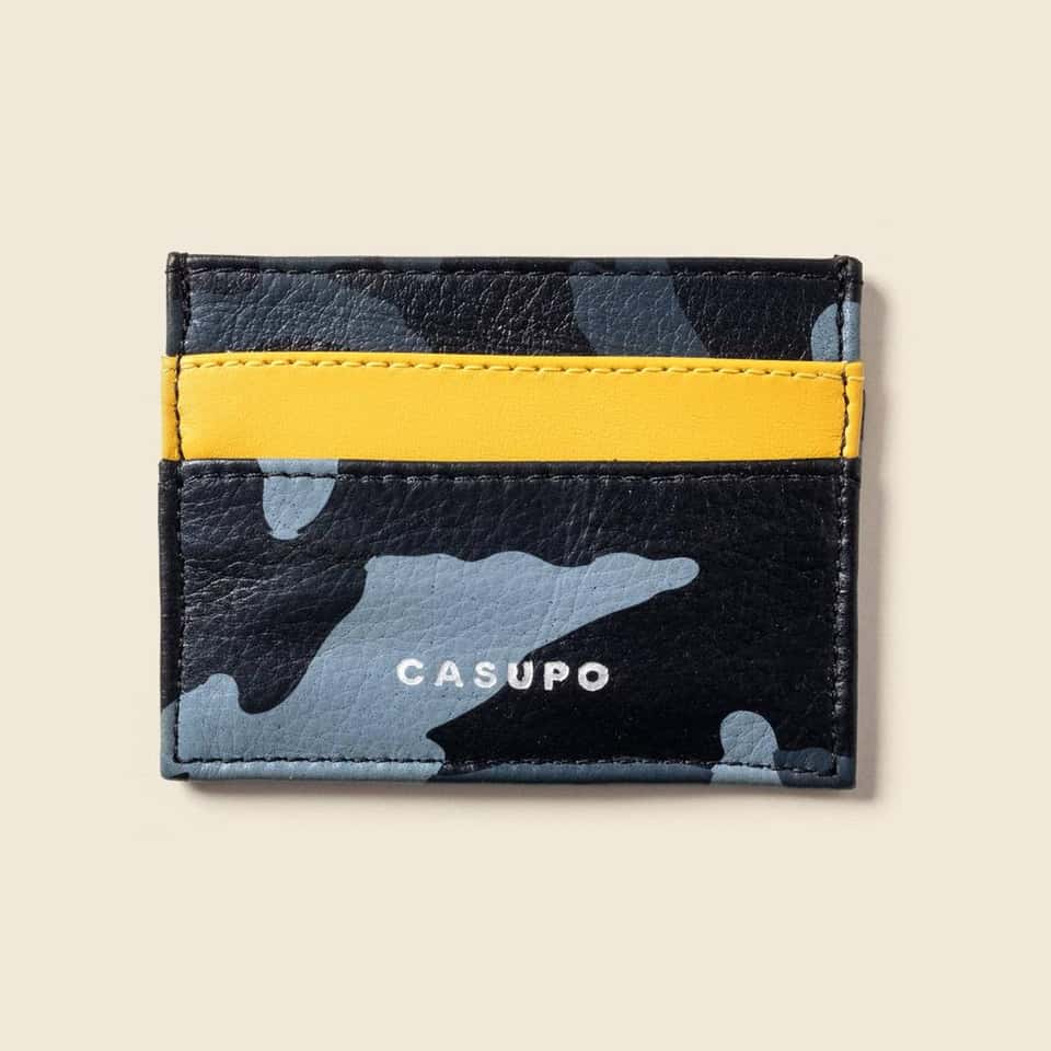 Slim Card Holder Wallet - Blue Camo image