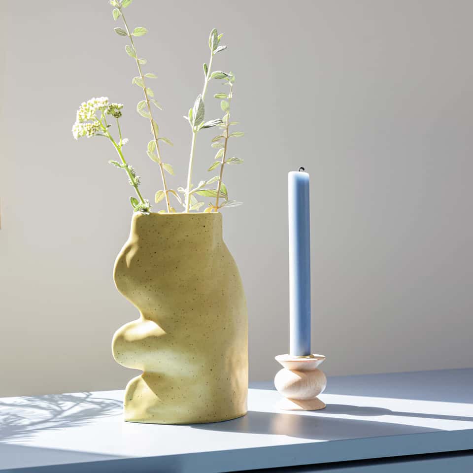 Fluxo Ceramic Vase -  Large Pistachio Green 圖片