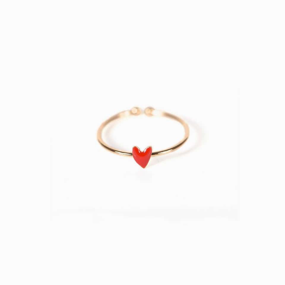 Grant Heart Ring (Poppy Red) image