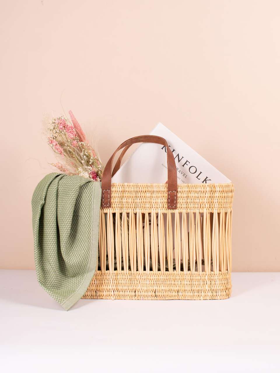 Decorative Reed Storage Basket (Set of 2) image
