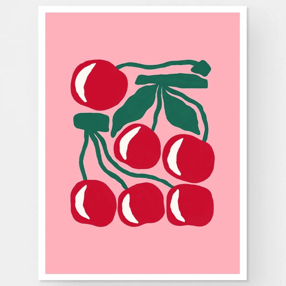 Cherries (pink) – fine art print image