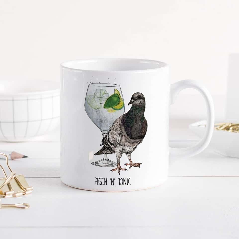 Pigin 'n' Tonic Mug | Funny Coffee Mug | Cocktail | Mug image