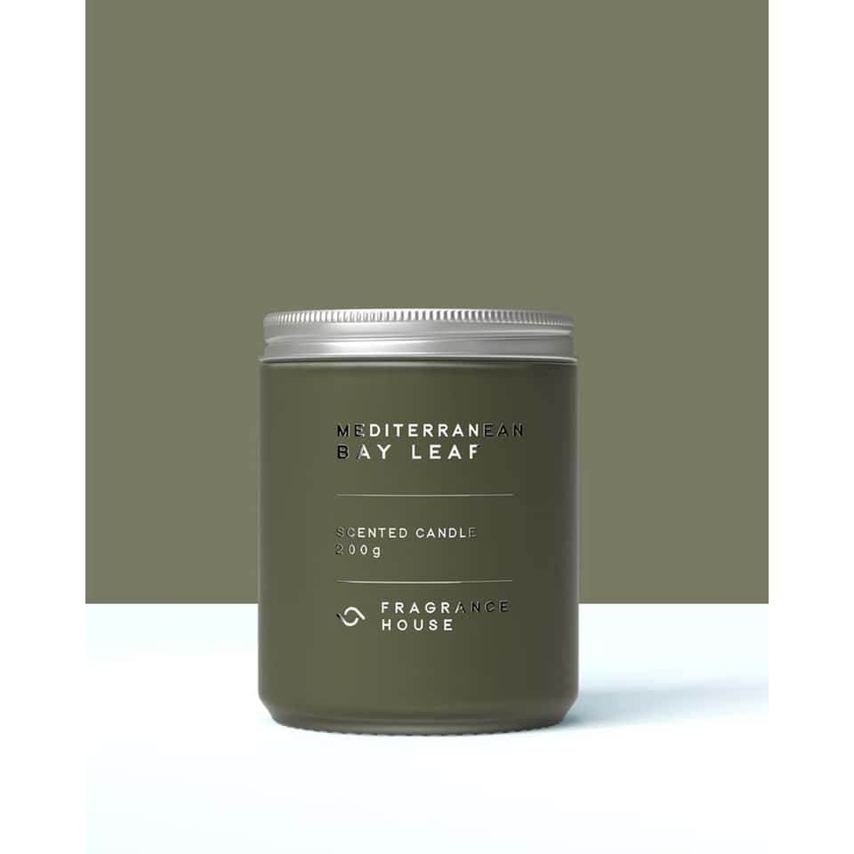 Scented Poured Candle | Mediterranean Bay Leaf image