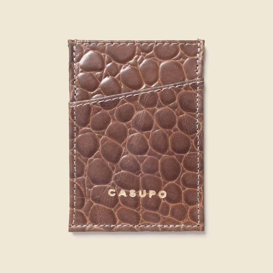 Minimalist Wallet - Chocolate Croc image