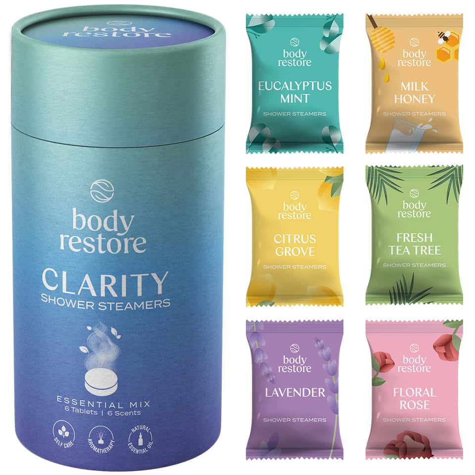 CLARITY - Essential Variety Mix Shower Bombs *6 Tablets image