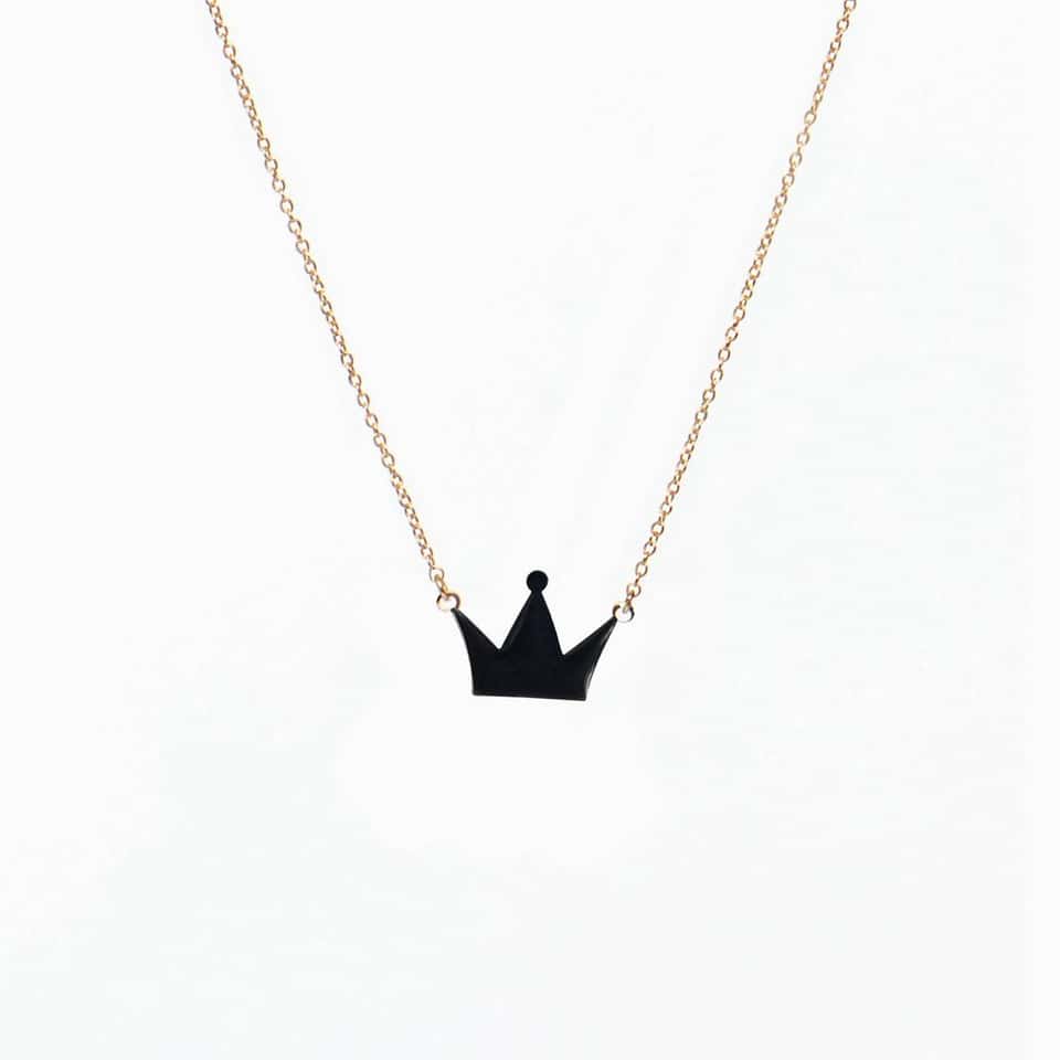 Tillary Crown Necklace (Black) 圖片