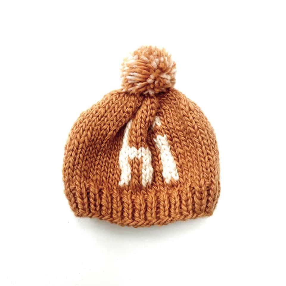 0-6M Knitted Hi Hat Brown Sugar image