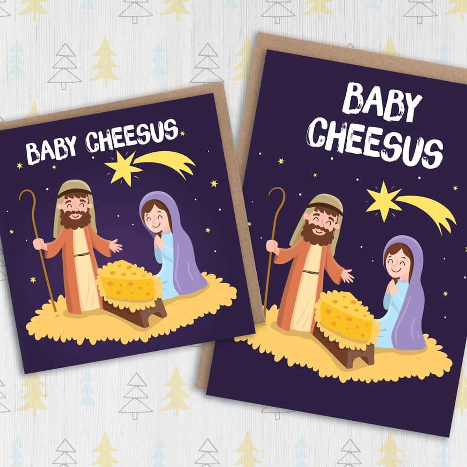 Christmas Card: Baby Cheesus image