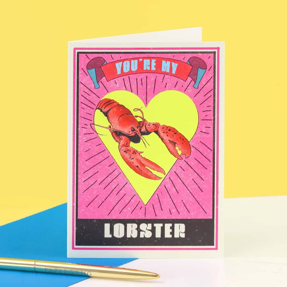 You're My Lobster Greeting Card | Valentine's | Anniversary image