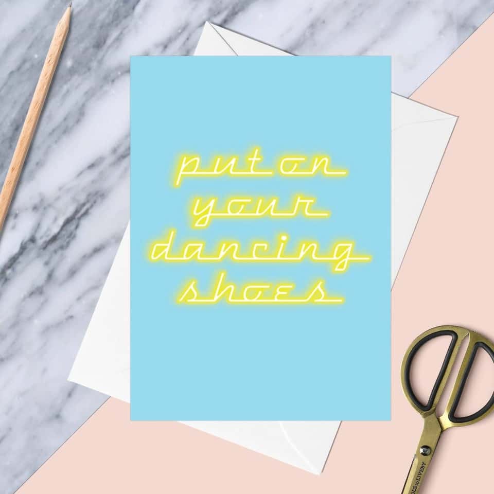 Put On Your Dancing Shoes Greeting Card image