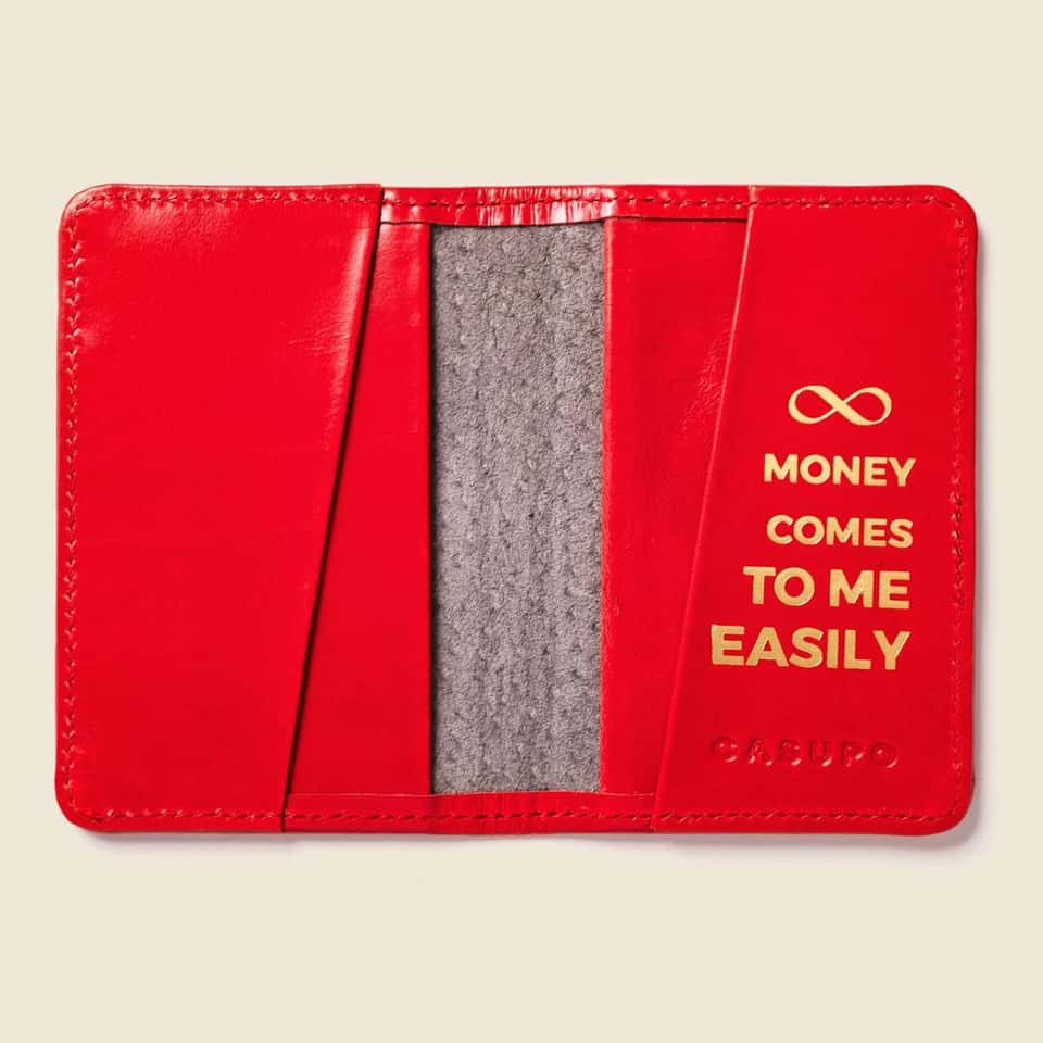 Compact Bifold - Rfid Protection - Red Abundance Collection image
