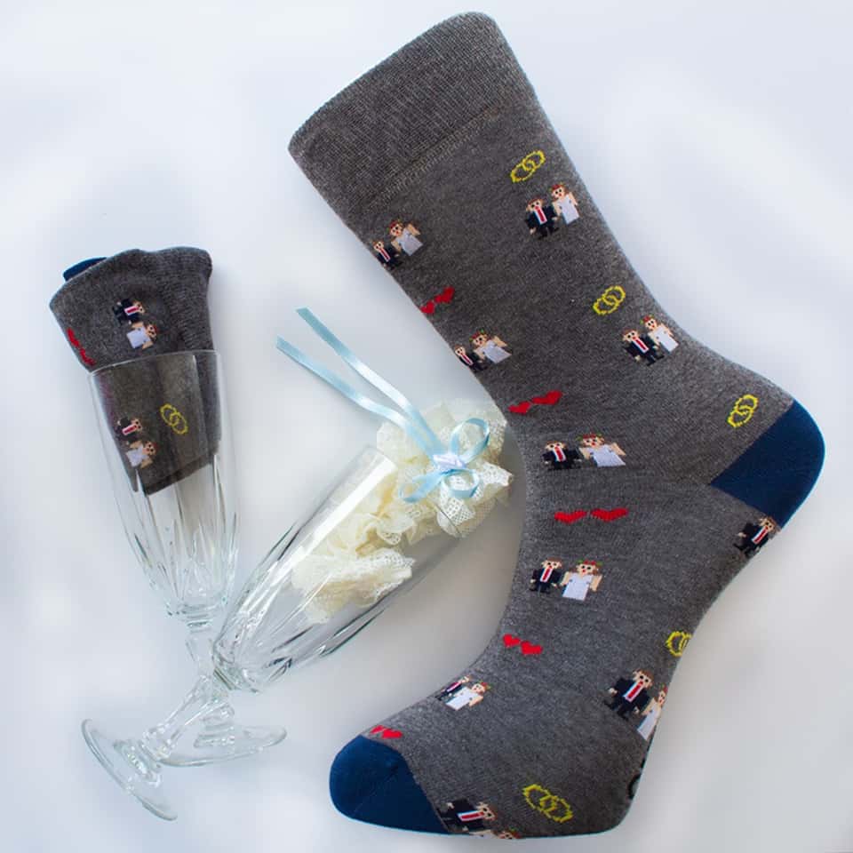 Bride And Groom Socks image
