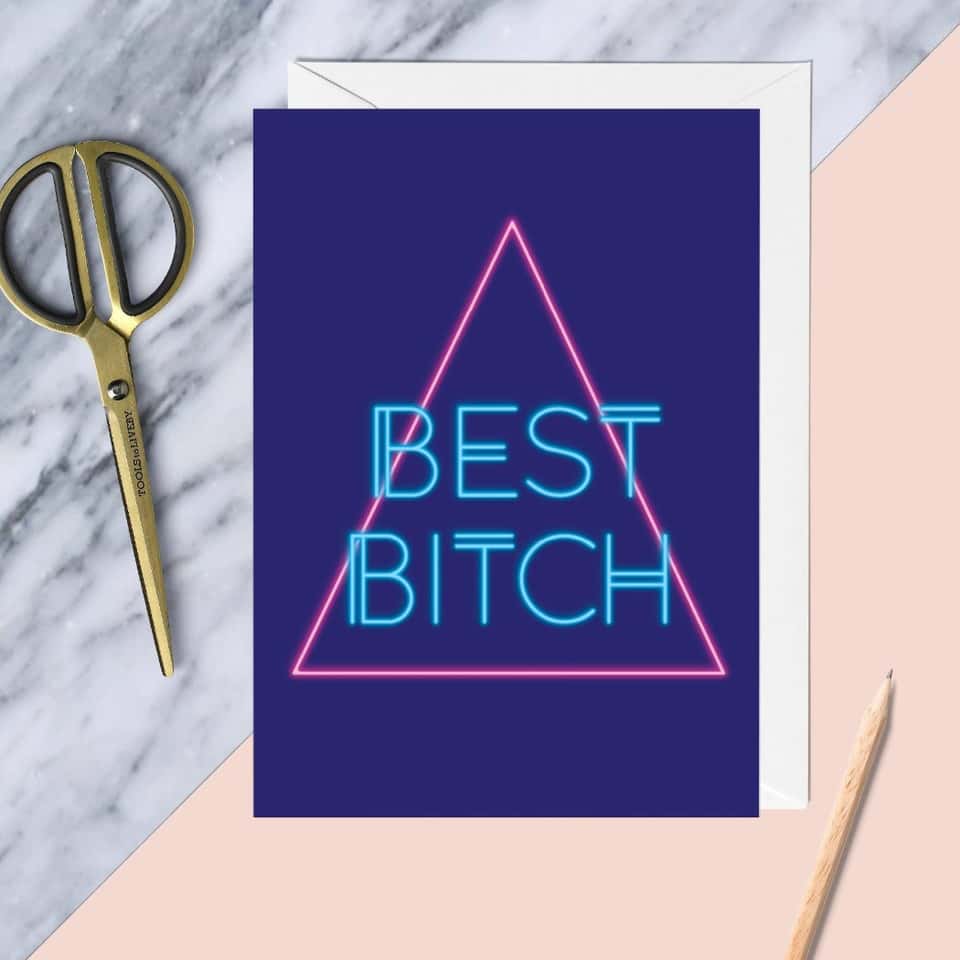 Best Bitch Greeting Card image