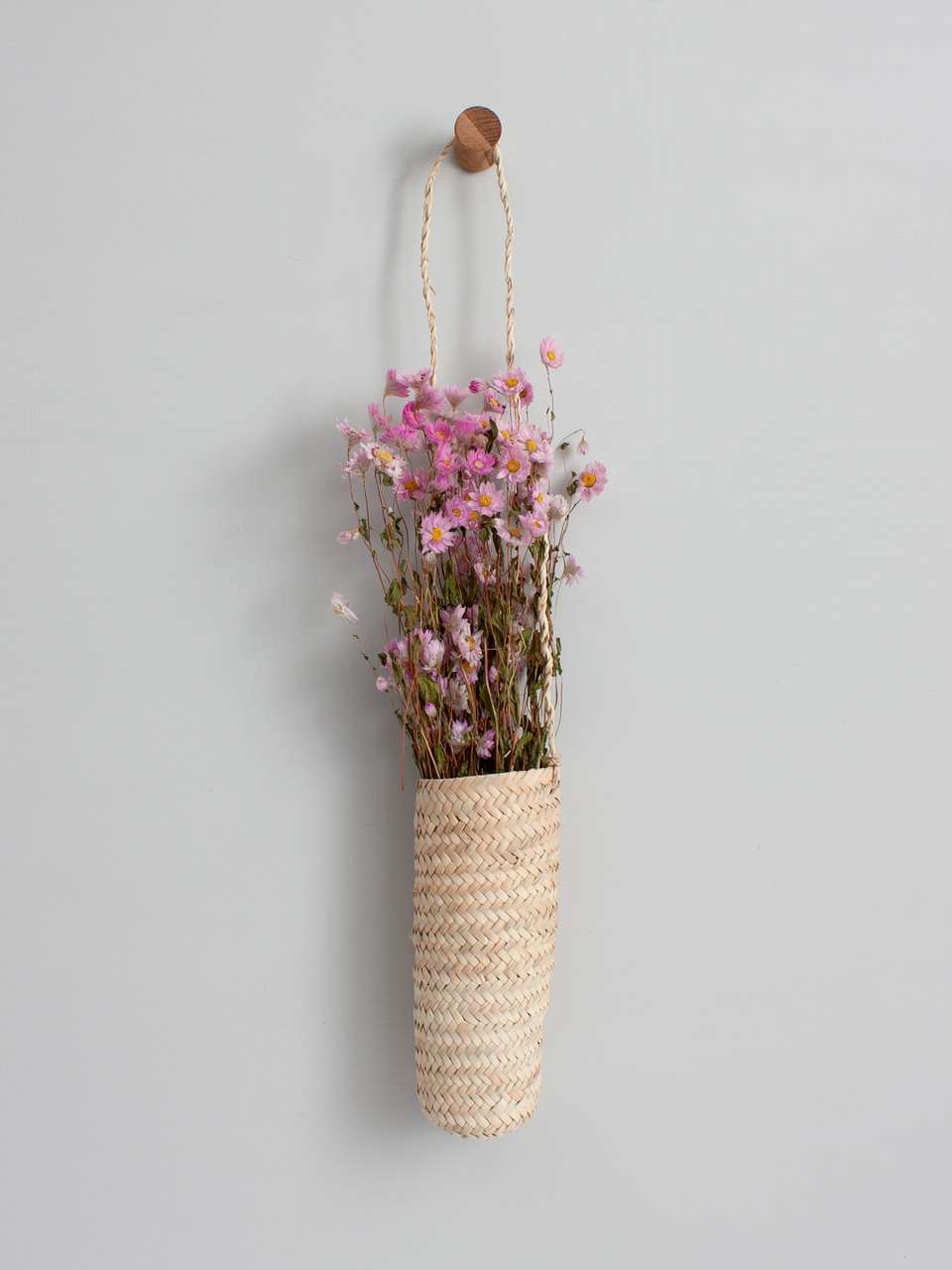 Long Hanging Dried Flower Baskets image