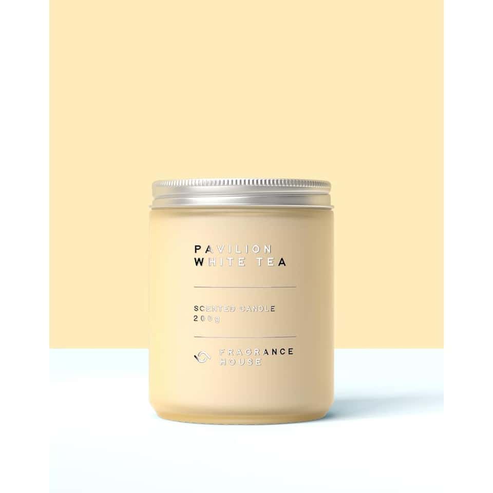 Scented Poured Candle | Pavilion White Tea image