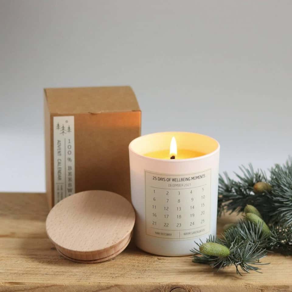 Beeswax Advent Candle (Candle With Box) image