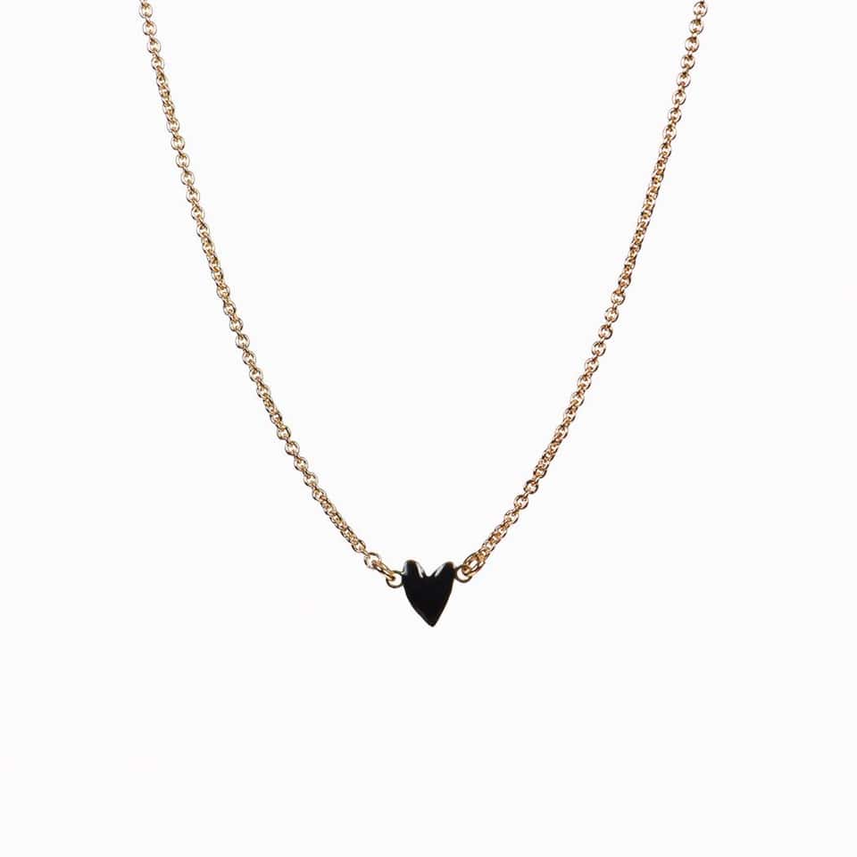 Grant Heart Necklace (Black) 圖片