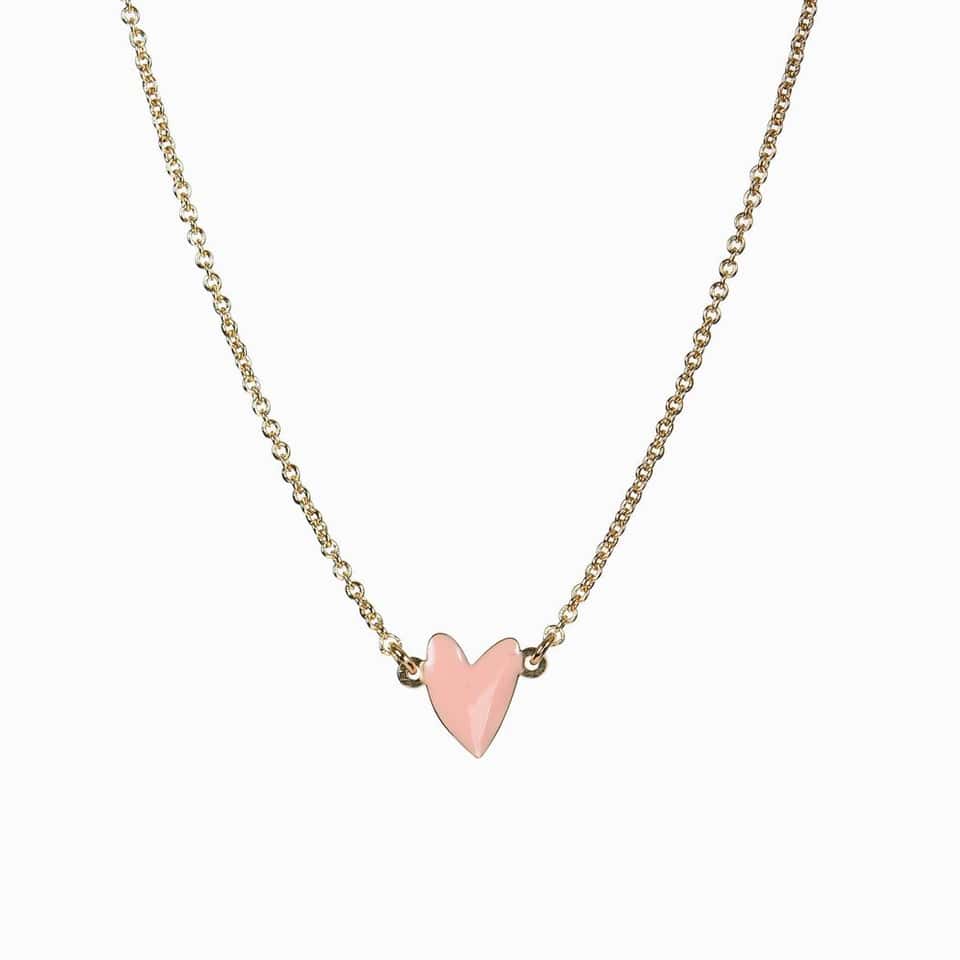 Cranberry Heart Necklace (Peach) image