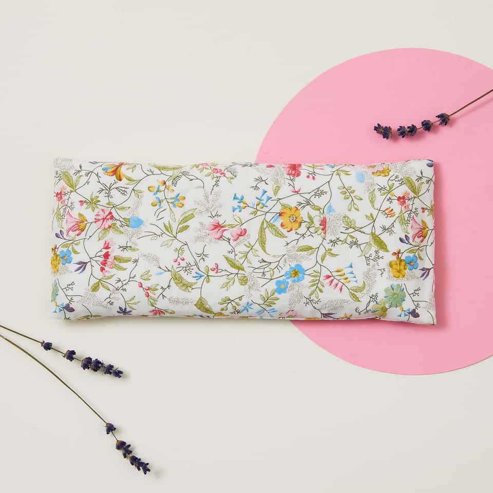 Lavender Relaxation Eye Pillow Summer Meadow Pattern image