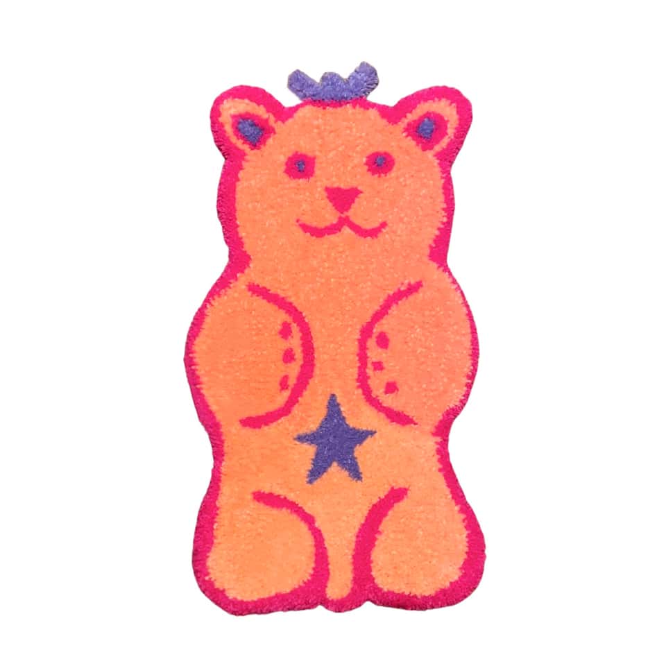 Fuzzy Bear Rug - Apricot image