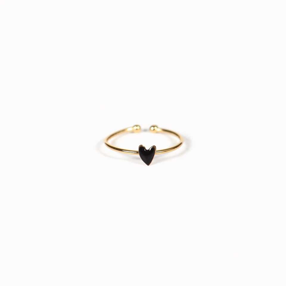 Grant Heart Ring (Black) 圖片